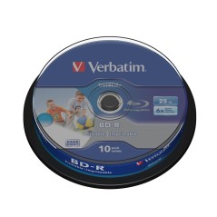 Verbatim DataLife 10x BD-R 25GB - High-Quality Blu-ray Discs for Reliable Storage | SKU: 0023942438045